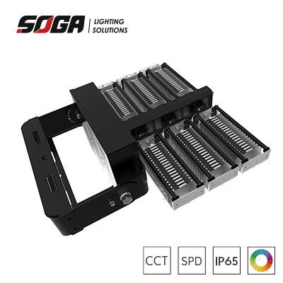خرید رنگ گاری یا سیاه خانه روشنایی استادیوم LED IP66 با لامپ های انعطاف پذیر و جعبه راننده قابل جدا کردن online manufacture